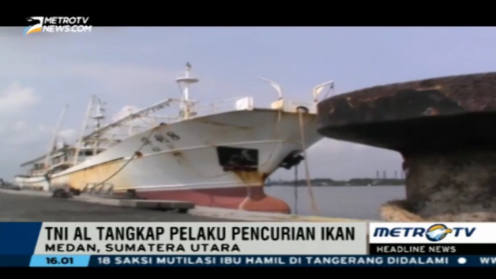 Kapal Asing Berbendera Tiongkok Ditangkap Saat Mencuri Ikan
