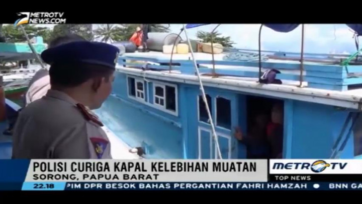 Petugas Amankan Kapal Pengangkut Belasan Ton Ikan Ilegal