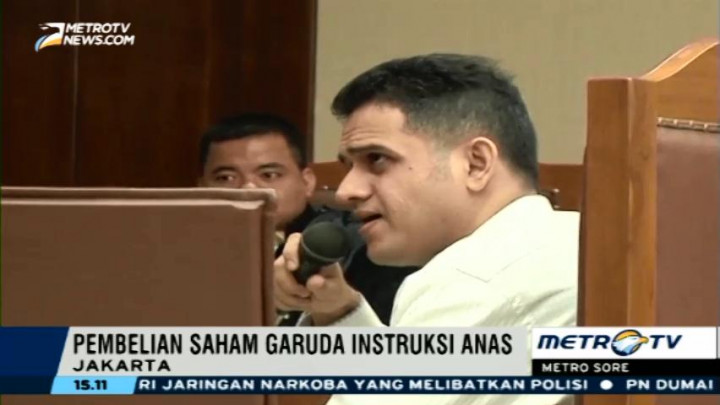 Nazaruddin: Pembelian Saham Garuda Indonesia Instruksi Anas