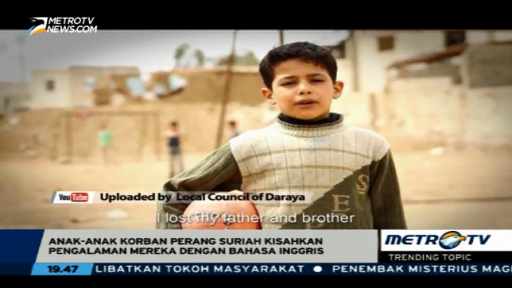 Cerita Anak-anak Korban Perang Suriah