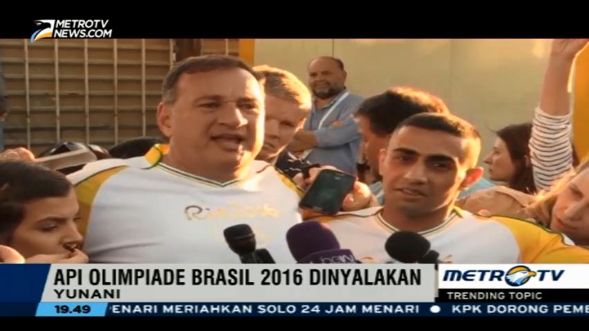 Pengungsi Suriah Bawa Api Olimpiade Rio 2016