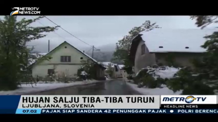4000 Rumah di Slovenia Alami Pemadaman Listrik Akibat Hujan Salju