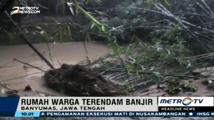 Tanggul Jebol, Ratusan Rumah di Banyumas Tergenang Banjir