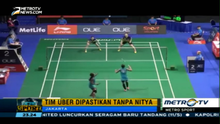 Cedera, Nitya Krishinda Dipastikan Absen dari Piala Uber
