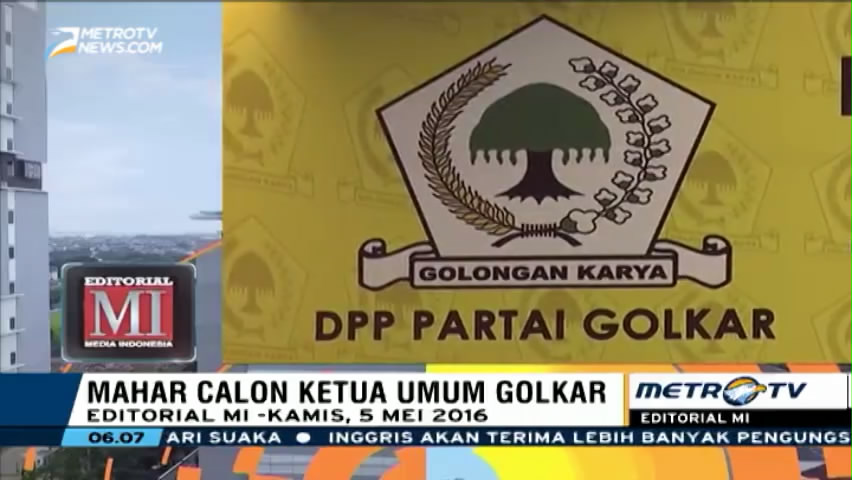 Mahar Calon Ketua Umum Golkar