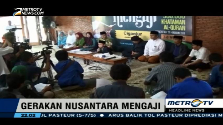 Gerakan Nusantara Mengaji Digelar di 401 Kabupaten