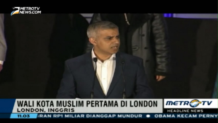 Sadiq Khan Jadi Wali Kota Muslim Pertama di London