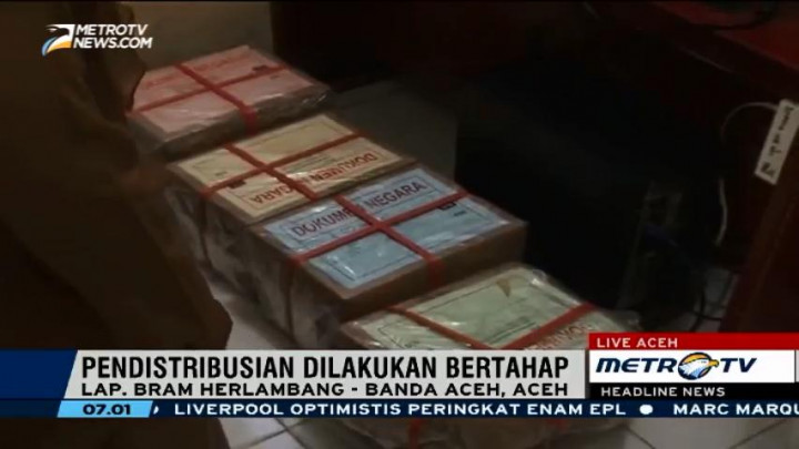 Pendistribusian Soal UN SMP di Banda Aceh Berjalan Lancar