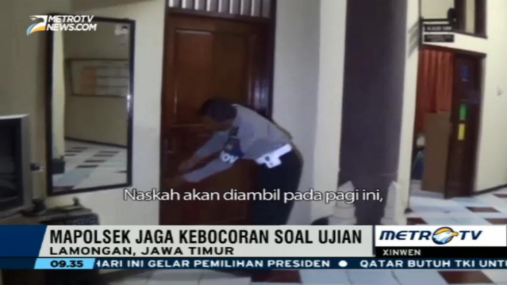 Naskah UN di Lamongan Disimpan di Sejumlah Mapolsek