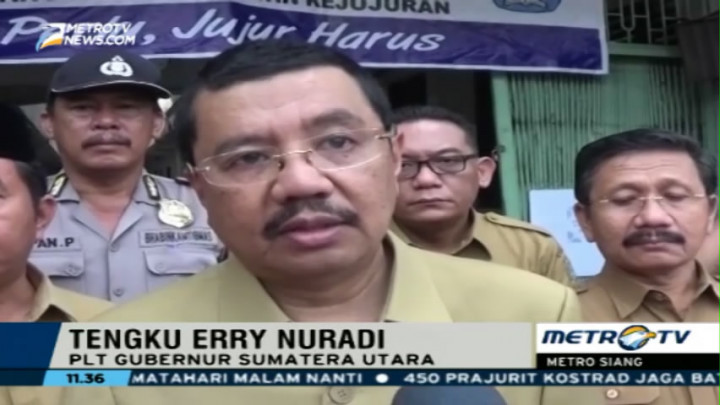 Plt Gubernur Sumut Sesalkan Tidak Ada SMP di Medan Gelar UNBK
