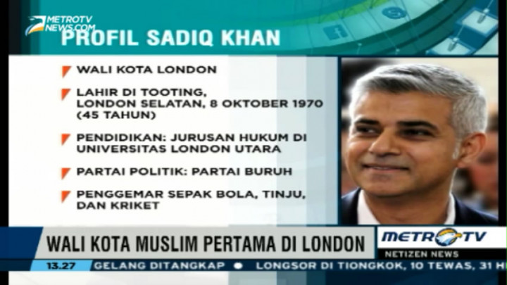 Dunia Sambut Sadiq Khan