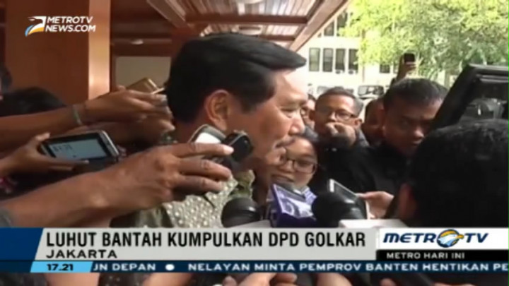 Menko Luhut Bantah Jokowi Dukung Setnov Jadi Ketum Golkar