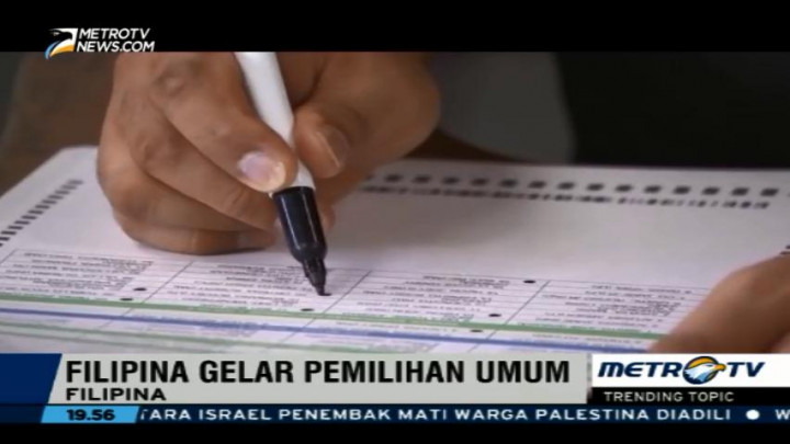 Rodrigo Duterte Unggul dalam Pemilu Filipina