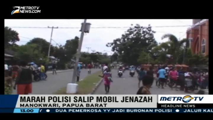 Salip Mobil Jenazah, Ratusan Warga Sanggeng Kejar Polisi