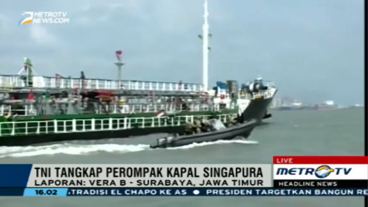 TNI AL Gagalkan Aksi Perompakan Kapal Singapura