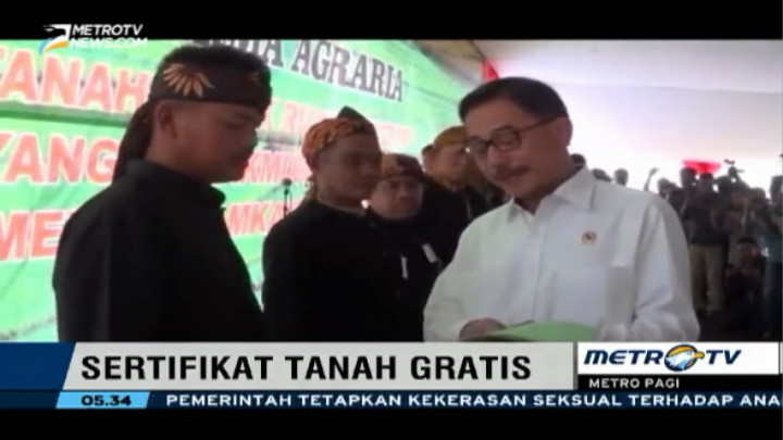 Kementerian Agraria Serahkan 415 Hektare Lahan ke Petani Cianjur