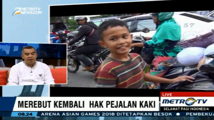 Aksi Daffa dan Alfini Sadarkan Publik akan Hak Pejalan Kaki