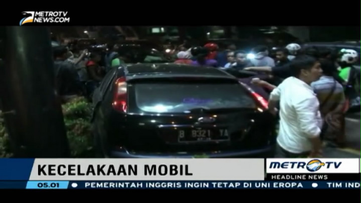 Diduga Akibat Pengaruh Narkoba, Anak Polisi Tabrak Minibus