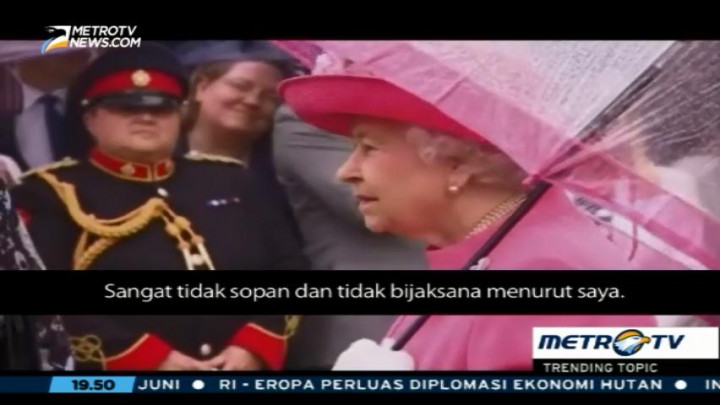 Ratu Elizabeth II Sebut Pejabat Cina Tidak Sopan