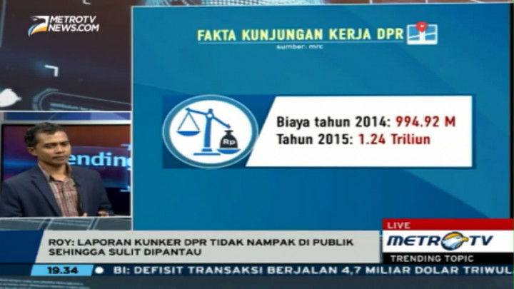 <i>Laporan Kunker DPR Tidak Muncul di Publik Sehingga Sulit Dipantau</i>
