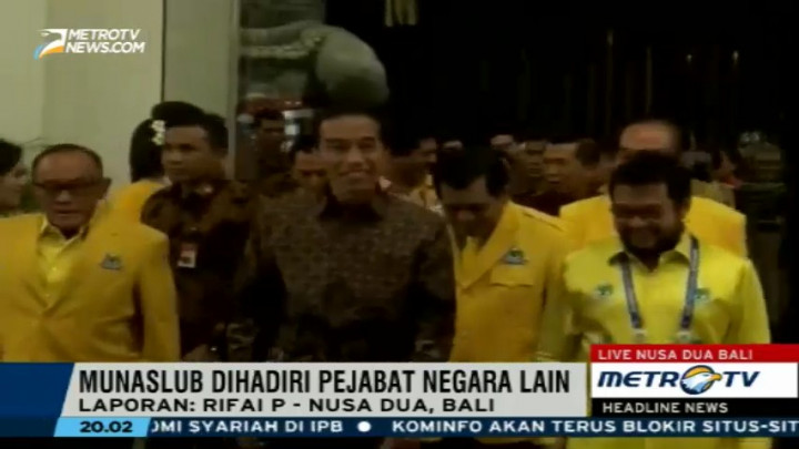 Munaslub Golkar Resmi Dibuka Presiden Jokowi