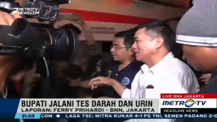 Bupati Bengkulu Jalani Tiga Tes Narkoba di BNN Pusat