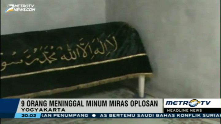 9 Orang di Yogyakarta Tewas Akibat Miras Oplosan