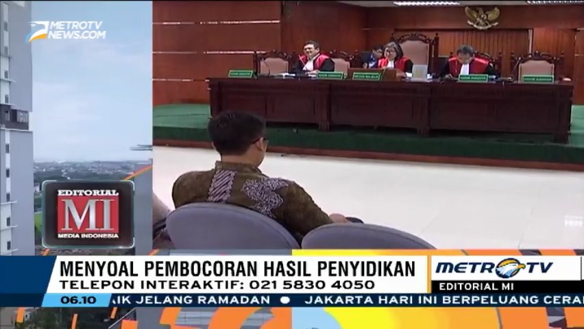 Menyoal Pembocoran Hasil Penyidikan