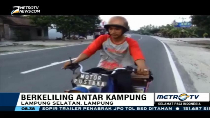 Tumbuhkan Minat Baca di Lampung dengan Motor Pustaka