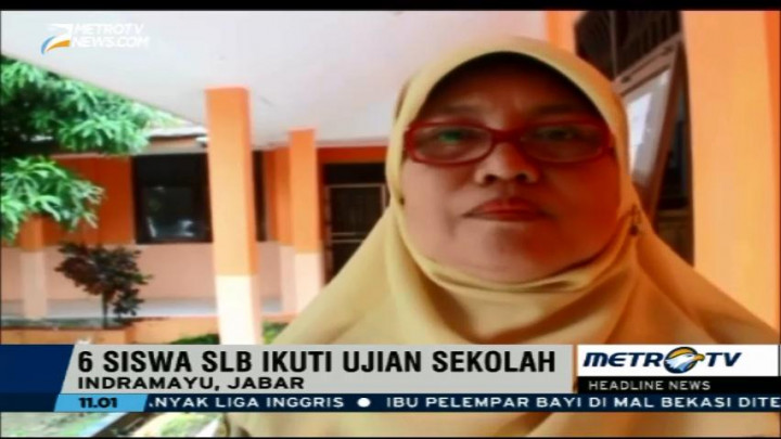 Enam Siswa SLB Ikuti Ujian di Indramayu