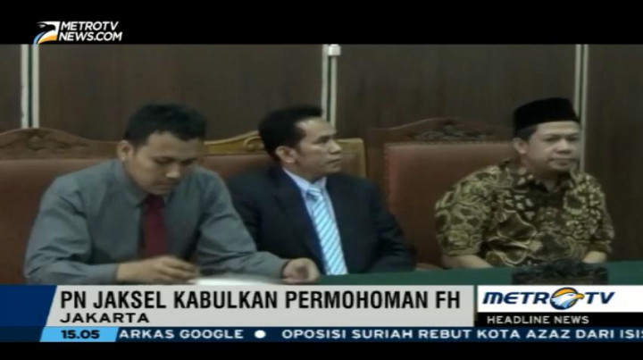 Hakim Jatuhkan Putusan Sela atas Gugatan Fahri Hamzah