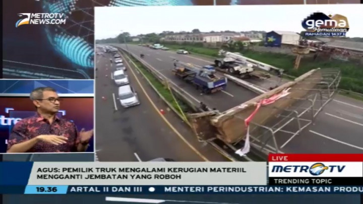 Analisa Pengamat Soal Penyebab Robohnya JPO di Tol BSD