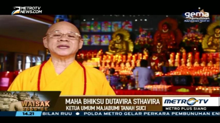 Pesan Waisak dari Maha Bhiksu Dutavira Sthavira