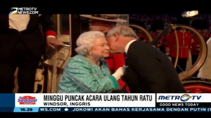 Pertunjukan 900 Kuda Meriahkan Ulang Tahun Ratu Elizabeth II Ke-90 Tahun