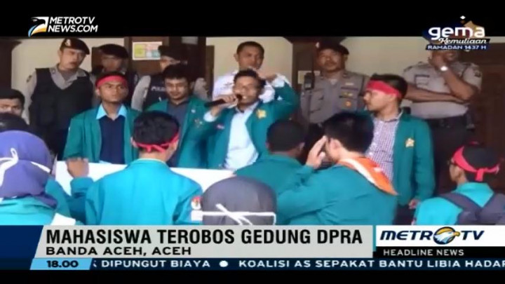 Mahasiswa Protes Rencana Penambahan Anggaran Perjalanan Dinas DPRA