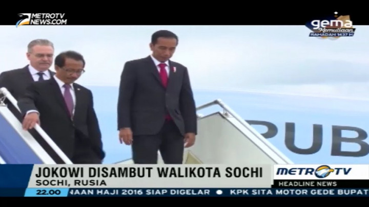 Jokowi Tiba di Sochi Rusia