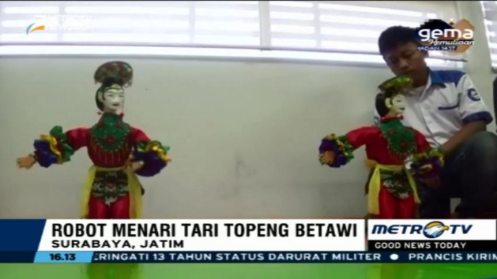Robot Penari Topeng Betawi Karya Tim Mahasiswa ITS