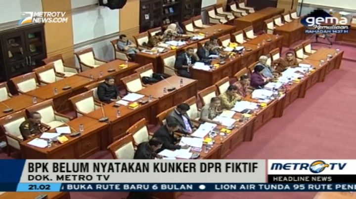 Hasil Audit Belum Final, BPK Belum Bisa Nyatakan Kunker DPR Fiktif