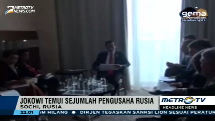 Jokowi Bertemu Pengusaha Rusia Bahas Kereta Api dan Tambang