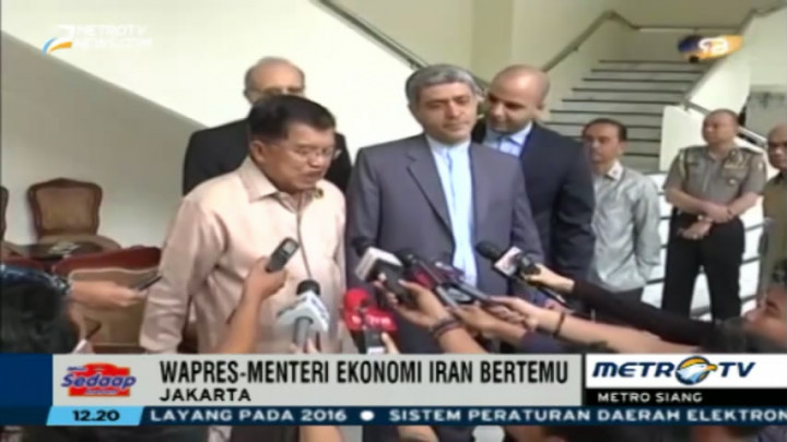 Jusuf Kalla Bertemu Menteri Perekonomian dan Keuangan Iran