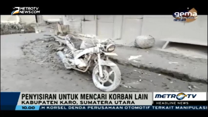 Kondisi Desa Gamber Pascaerupsi Gunung Sinabung