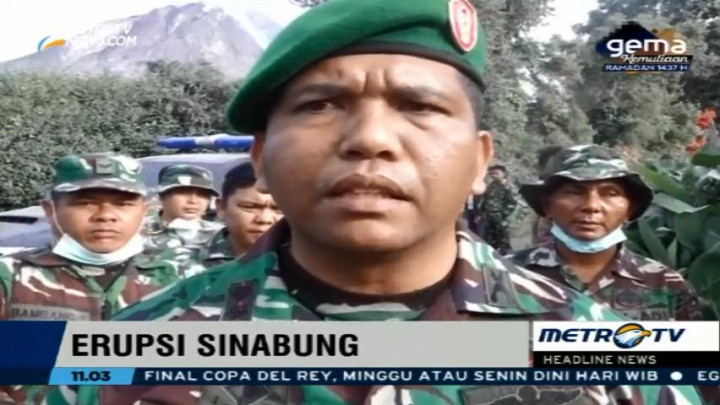 Dua Korban Awan Panas Sinabung Ditemukan Selamat