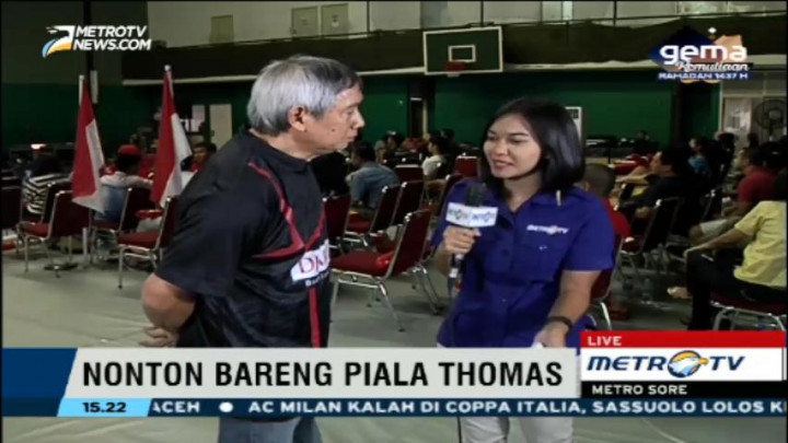 Christian Hadinata Ikut Nobar Final Piala Thomas