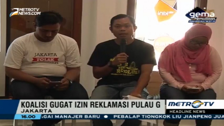 Koalisi Selamatkan Teluk Jakarta Gugat Izin Reklamasi Pulau G