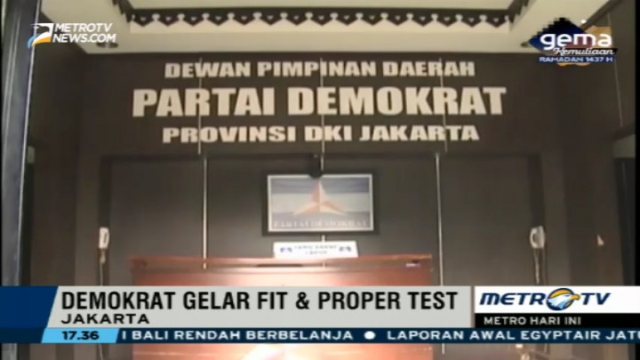 Partai Demokrat Gelar Uji Kepatutan dan Kelayakan Cagub DKI