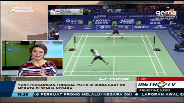 Persaingan Tunggal Putri di Dunia Dinilai Merata