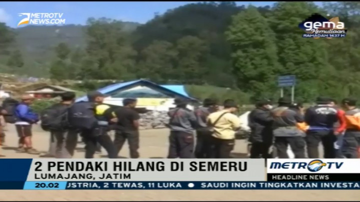 Dua Pendaki Asal Cirebon Hilang di Gunung Semeru