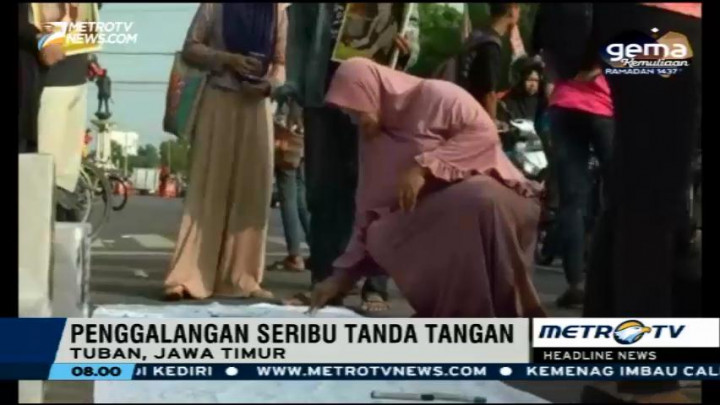 Aksi Galang Seribu Tanda Tangan Bentuk Keprihatinan Maraknya Kekerasan Seksual