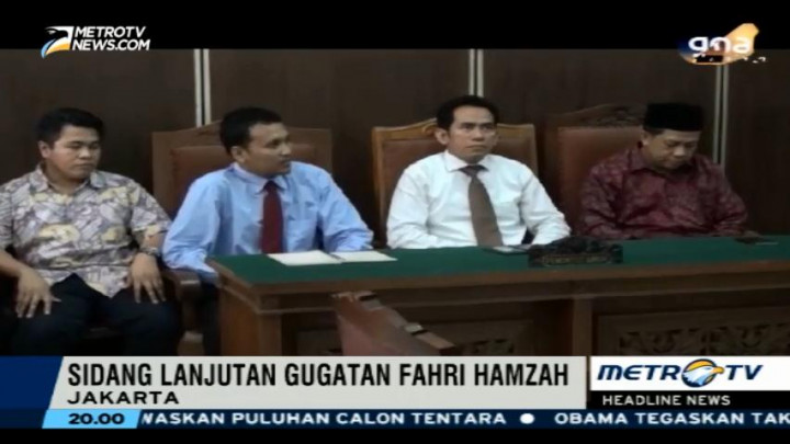 Sidang Lanjutan Gugatan Fahri Hamzah Kembali Digelar