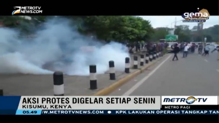 Demonstran Bentrok dengan Polisi di Kenya